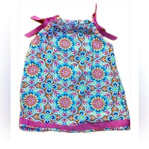 Colorful Geometric Print Top